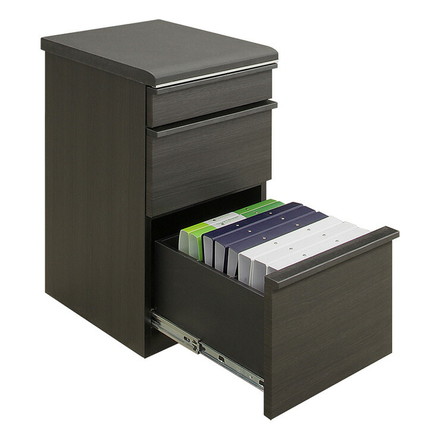 サイドチェスト デスク収納 幅43 奥行50 高さ73cm 完成品 表面材 強化紙 セラミック セラミック柄 モダン