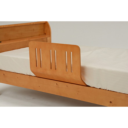 萩原 曲げ木ベッドガードLBR LBG4297T-LBR 布団ずれ防止