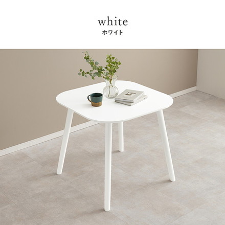 ダイニングテーブル 75×75cm 正方形 カフェ風ダイニング 天然木 テーブル 机 食卓テーブル ライトブラウン