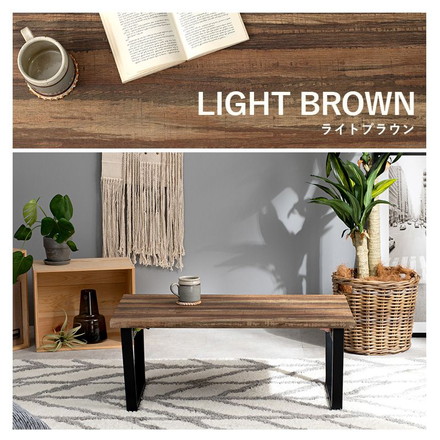 折りたたみテーブル 幅90cm 完成品 台形脚 折れ脚 ローテーブル センターテーブル 折り畳み 机 スチール脚 モダン カフェ ヴィンテージ 北欧 ブラウン