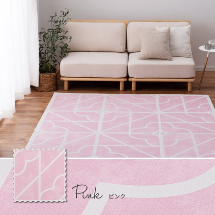 ジョイントマット プレイマット 大判 60cm 9枚 キュロス フロア マット ベビー 赤ちゃん 室内用 屋内用 子供部屋 グレー[240631801]