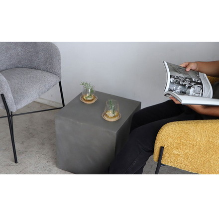 キューブテーブル レイジー UP ST 東馬 キューブ家具 グレー サイドテーブル 展示什器