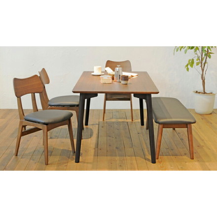 ダイニングチェア 2脚セット シンプル 北欧 天然木 木製 木目 一人暮らし 新生活 肘無し 背もたれ