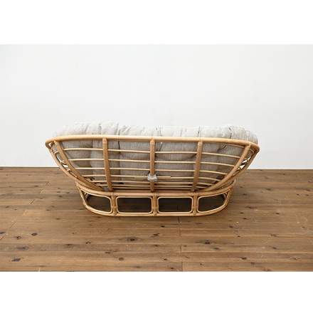 ラタンチェア 2人掛け 幅160cm ラタンソファ 完成品 二人用 2P チェア ソファ付き 椅子 いす