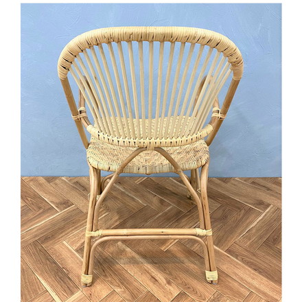 定番 ラタンチェア 1人掛け 完成品 1人用 1P チェア 椅子 いす 皮付きラタン 籐 木製 アジアン