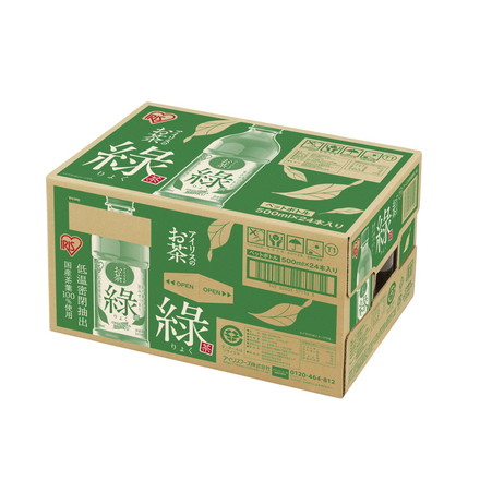 お茶 緑茶 ペットボトル 500ml 緑 アイリスオーヤマ アイリスのお茶 まとめ買い 箱買い ケース うまみ すっきり 日本茶 アイリスフーズ りょく 茶葉 茶 おちゃ 飲みやすい