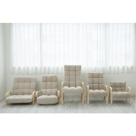 アイリスオーヤマ ウッドアームチェア リクライニングチェア Sサイズ 肘付き 座椅子 高座椅子 パーソナルチェア WAC-S IRIS