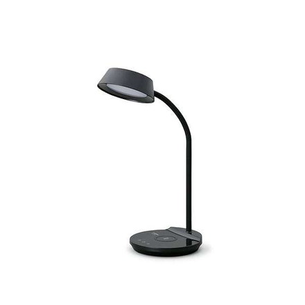 LEDデスクライトQi充電シリーズ 平置きタイプ 調光・調色 LDL-QFDL-B ブラックアイリスオーヤマ