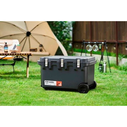 HUGEL 真空断熱クーラーボックス 60L VITC-60 チャコールグレーアイリスオーヤマ