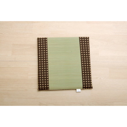 車用クッション カークッション クッション い草クッション 抗菌防臭 消臭 マーブル無染土マチ付シート グリーン