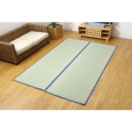 純国産 い草 上敷き カーペット 糸引織 『岩木』 江戸間4.5畳(約261×261cm) 岩木