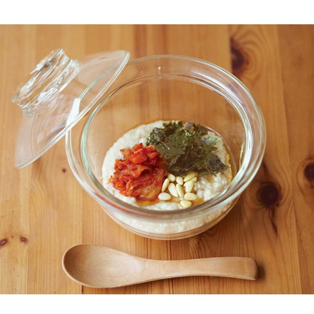 HARIO ハリオ 耐熱ガラスの丼鉢 フタ付き 電子レンジOK 食洗機対応 オール耐熱ガラス製 600ml 透明 おしゃれ 丼鉢 丼ぶり どんぶり ガラス皿 お皿 そうめん 茶碗蒸し