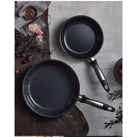 ビタクラフト ソフィアセラミック フライパン フタ付き 20cm PFASフリー ガス火 IH対応 ブラック フッ素不使用 セラミックコーティング Vita Craft