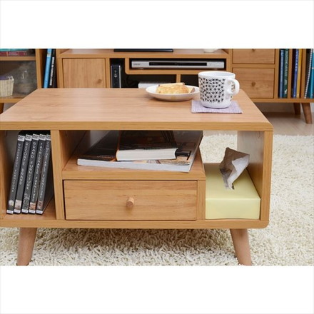 Pico series Table テーブル ローテーブル リビング 収納 棚 収納家具 木製 ブラウン