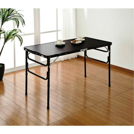 木目調軽量折りたたみテーブル 120cm テーブル 机 つくえ 折りたたみ