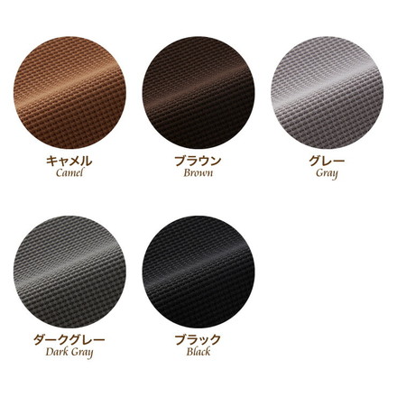 選べる2サイズ 伸びるオットマンカバー ぴったりフィット ストレッチ スツール ニット生地 キャメル Lサイズ