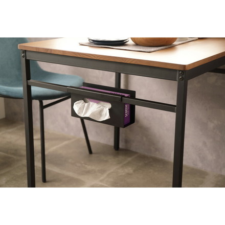 ダイニングテーブル 幅75cm 2人掛け 2人用 天然木 木製 スチール脚 北欧