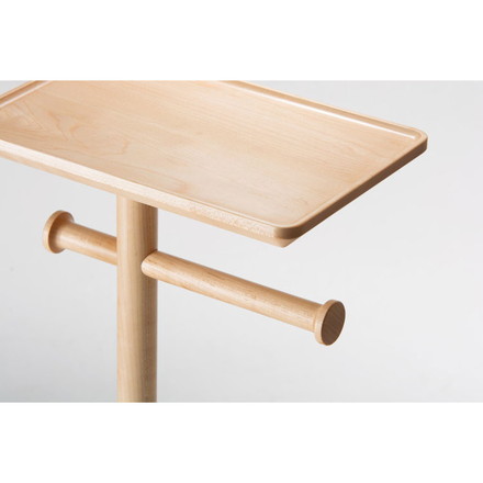 【日本製 タオルラックテーブル メープル材】 浴室 バスルーム タオル掛け タオルハンガー タオルラック ウレタン塗装