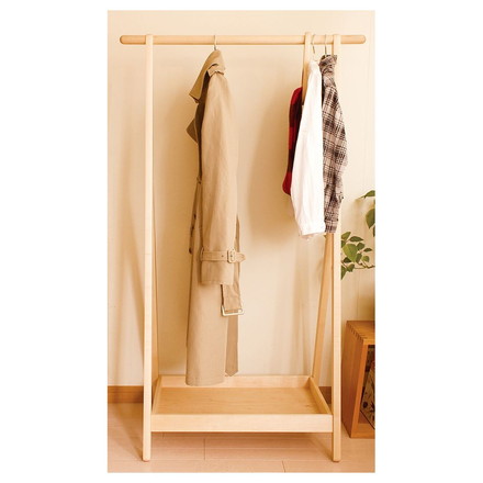 【cosine 子どもラック メープル】 コサイン 日本製 旭川家具 キッズハンガー ハンガーラック 収納 衣類収納