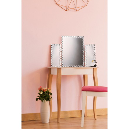 鏡 三面鏡 卓上 卓上鏡 ミラー クロシオ ミラー 化粧鏡