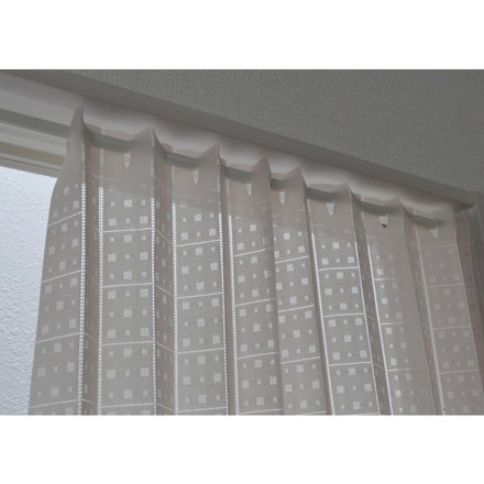 日本製 パタパタカフェカーテン 小窓 幅100cm×長さ115cm カットライン 調節 アレンジ ウォッシャブル