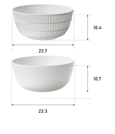 like-it 米とぎ ザル ボウル プレート 6点セット 食洗機対応 耐熱 レンジ対応 樹脂 調理器具 日本製 LBK-10 ホワイト