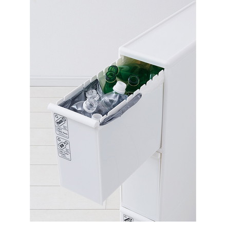 ライクイット (like-it) ダスト 分別引出し ステーション ボトル 2段 約25.5×46.5×71.7cm