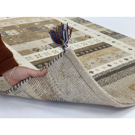 ラグ 190×190cm 冬柄 断熱 ウール コットン 天然素材