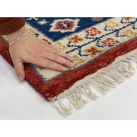 60×90トライバルマットCRIMSON インテリア ラグ カーペット ラグマット ラグカーペット リビング 絨毯 玄関マット 玄関