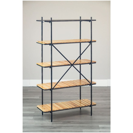 90シェルフ5段 トリニティ(九) オープンラック ディスプレイラック 本棚 シェルフ デスクラック 見せる収納