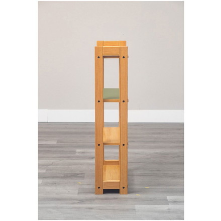 55シェルフ リノ ピスタチオグリーン ラック 書棚 ブックシェルフ 本棚 オープンラック 教科書 収納棚 勉強机