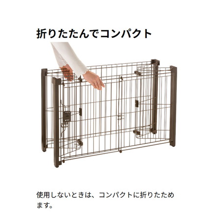 リッチェル 犬用 サークル ケージ 折りたたみ 90×60cm 高さ55cm アルミペットサークル 90-60