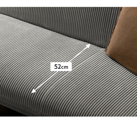 3Pソファベッド Atria アトリア ソファ ソファベッド 3人掛け ブークレ コーデュロイ ゆったり 背もたれ ブークレ/ホワイト