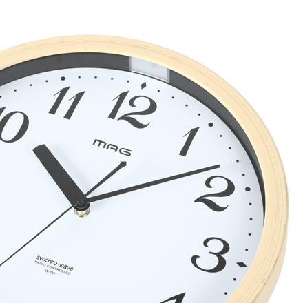 MAG マグ 電波時計 自動点灯 掛時計 トモル インテリア ウォールクロック 見やすい 子供部屋 オフィス 在宅