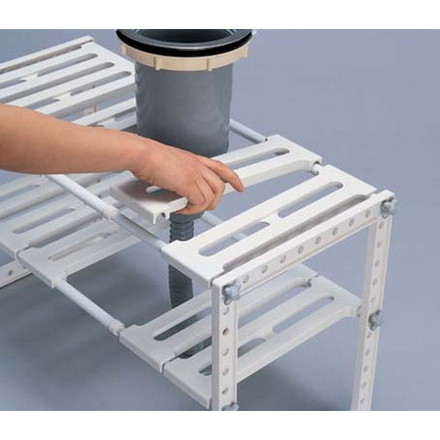 伸晃 キッチンシンク下フリーラック 伸縮タイプ VR-EX