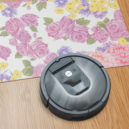 ベストコ 玄関マット 室内 60×90cm お手入れ簡単 防炎 防カビ 抗菌 防臭 フラワリー 花柄 ND-5191