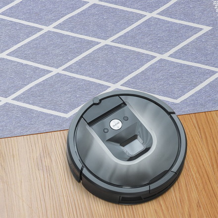 ベストコ 玄関マット 室内 60×90cm お手入れ簡単 防炎 防カビ 抗菌 防臭 ラムバス ブルー ひし形 北欧