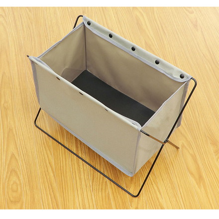 収納ボックス フロアーラック ボックスタイプS グレージュ ベストコ 荷物置き 折りたたみ 収納 荷物 便利 コンパクト カバン置き 収納ケース カゴ 手荷物 軽量 持ち運び 汚れにくい シンプル 無地