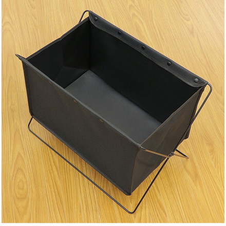 収納ボックス フロアーラック ボックスタイプM ブラック ベストコ 荷物置き 折りたたみ 収納 荷物 便利 コンパクト カバン置き 収納ケース カゴ 手荷物 軽量 持ち運び 汚れにくい シンプル 無地