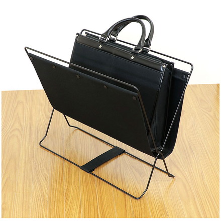 収納ボックス フロアーラック ハンモックタイプ ブラック ベストコ 荷物置き 折りたたみ 収納 荷物 便利 コンパクト カバン置き 収納ケース カゴ 手荷物 軽量 持ち運び 汚れにくい シンプル 無地