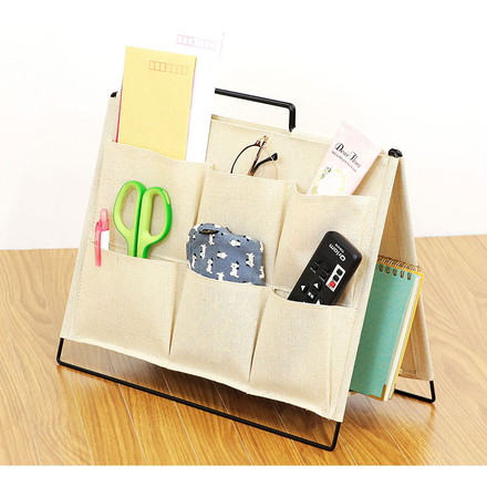 収納ボックス フロアーラック ツールタイプ アイボリー ベストコ 収納スタンド ポケット付き 便利 コンパクト はがき 手紙 郵便物 一時保管 PC パソコン タブレット リモコン 収納ケース 軽量