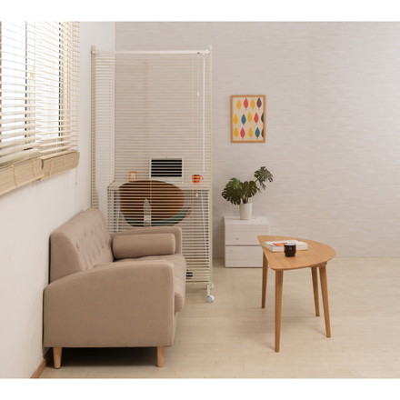 ブラインド パーテーション 幅90 キャスター付き ホワイト 間仕切り 調光 オフィス