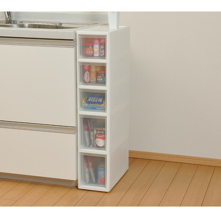 リセ スリムストッカー 幅18cm 引出し5段 S3M2 日本製 JEJ ジェイイージェイ すき間収納 隙間