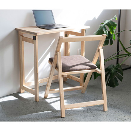 天然木 収納式 折りたたみチェア ゆったり座面 ダイニングチェア 1脚 折り畳み チェア 椅子 イス フォールディングチェア スリム