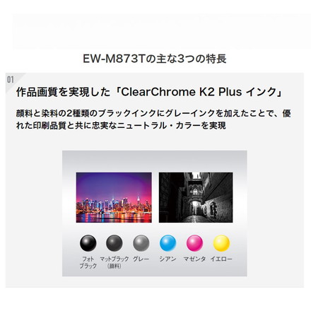 エプソン EPSON A4複合カラープリンター エコタンク搭載 EW-M873T