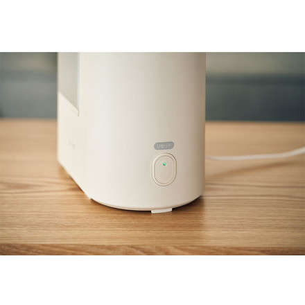 スチーム加湿器 1.8L コンパクト シンプル 一人暮らし アロマ 空焚き防止 ERU MOIST LITE エルモイストライト QUADS QS548 アイボリー