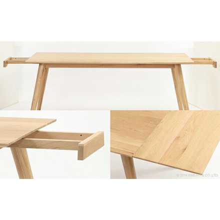 家具 インテリア ダイニングテーブル 180cm 6人用 机 食卓 オーク 無垢材 木製 北欧 モダン ミックス