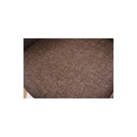 ダイニングチェア パーソナルチェア 幅50cm ブラウン 回転式 木製 肘付き 組立品 リビング 在宅ワーク 店舗