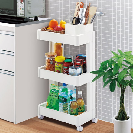 不動技研 キッチン収納 スマートワゴン Fit W250 3段 F2593