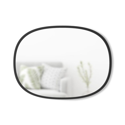 Umbra ハブ ミラー オーバル 46x61cm ブラック 21013765040